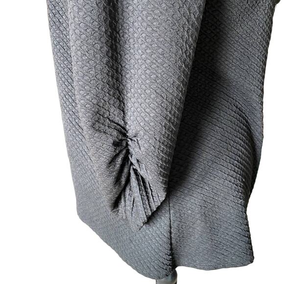 Peck & Peck Black Grommet Waffle design textured Jacket with Ruched Sleeves S - Picture 7 of 10